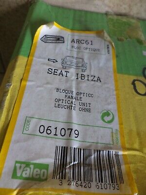 n°gd205 feu arg seat ibiza 061079 valeo neuf DPA86