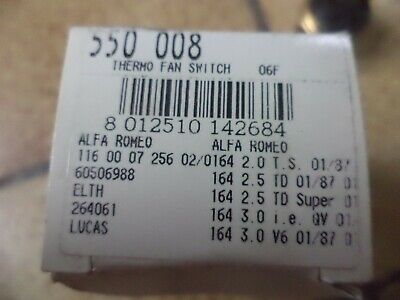 n°nc245 sonde radiateur peugeot 504 505 604 alfa 164 75 550008 neuve n°nc245 sonde radiateur peugeot 504 505 604 alfa 164 75 550008 neuve DPA86