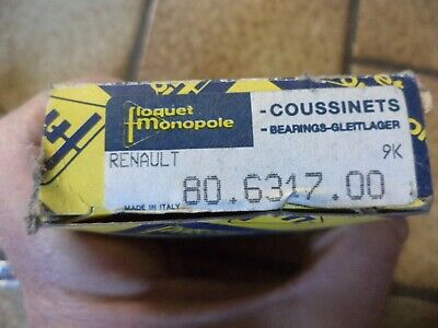 n°gd626 lot coussinet renault 80631700 6317 monopole neuf DPA86