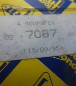 n°gd620 lot soupape echappement renault r9 r11 super 5 05708760 7087 neuf DPA86