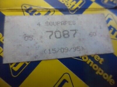 n°gd620 lot soupape echappement renault r9 r11 super 5 05708760 7087 neuf DPA86