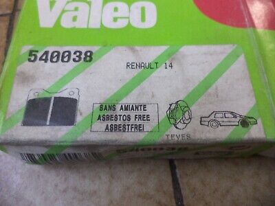 n°gd677 jeu plaquette av renault r14 540038 valeo neuf DPA86
