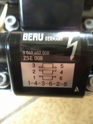 n°6ce4 bobine audi a4 a8 ZSE008 beru neuve 0040402008 DPA86