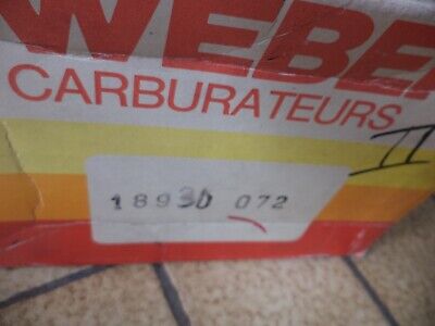 carburateur weber 38ADL200 lancia gamma 18930072 neuf n°8ce73 DPA86