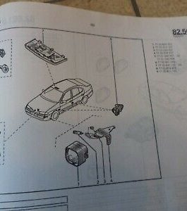 n°rn69 catalogue pieces detachées renault megane classic pr1274-1 DPA86