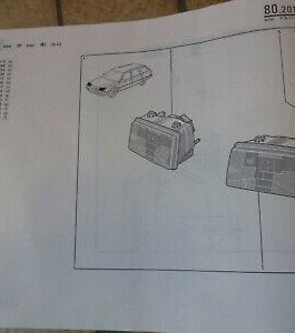 n°rn70 catalogue pieces detachées renault r21 pr1175-9 DPA86