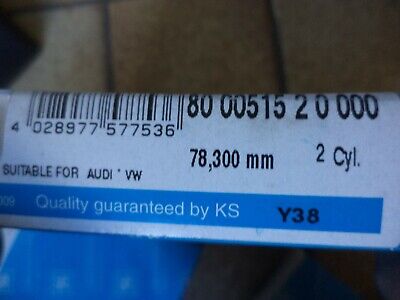 n°gd639 lot 2 segment audi a4 a6 a8 800051520000 kolbenschmisdt neuf DPA86
