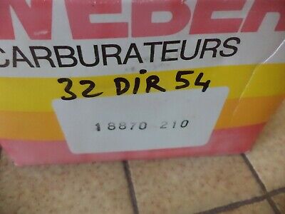 carburateur weber 32DIR54 renault R5 18870210 neuf n°8ce103 DPA86