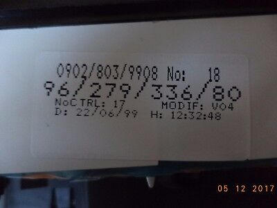 n°c67 compteur citroen saxo diesel jaeger MPH 6101q0 neuf speedometer DPA86