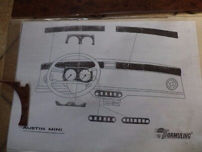 n°eu9 habillage bois tableau bord austin rover mini 1301149 neuf DPA86
