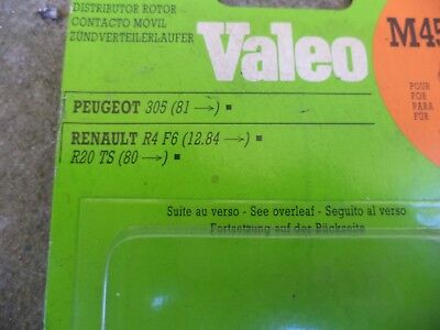 n°vm102 doigt delco renault r14 r20 r4 super 5 305 m4533 valeo neuf DPA86