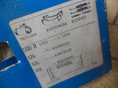 n°gd342 kit frein arriere fiat 500 126 391084b bendix neuf DPA86