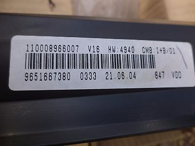 n°dr29 compteur citroen xsara picasso 6105vy neuf DPA86