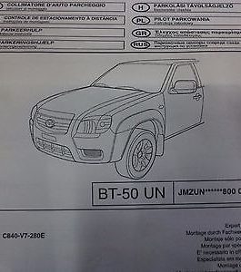 n°ma185 kit radar stationnement mazda bt50 c840v7280e neuf DPA86