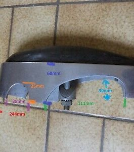 n°nc158 butoir pare choc arriere mercedes 220 w111 w112 sacred neuf DPA86