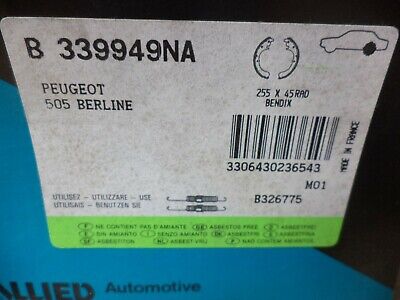 n°gd514 kit garniture frein peugeot 505 339949na bendix neuf n°gd514 kit garniture frein peugeot 505 339949na bendix neuf DPA86