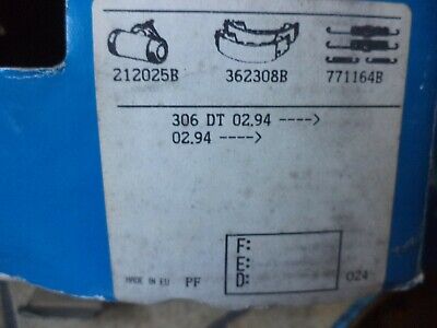n°gd520 kit frein peugeot 306 citroen zx 391302b bendix neuf DPA86