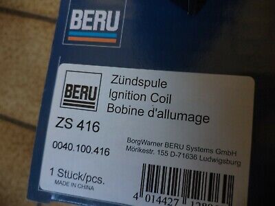 n°6ce11 bobine beru buick park avenue zs416 neuve 0040100416 DPA86
