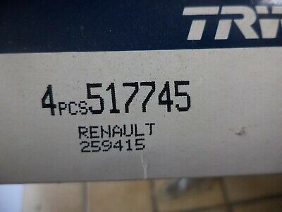 n°gd248 lot soupape renault inconnu 517745 trw259415 neuve DPA86