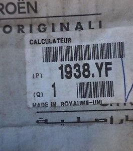 n°v374 calculateur moteur citroen berlingo 1938yf r0480035b 9650359580 neuf DPA86