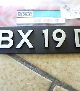 n°eu64 insigne coffre citroen bx 19d 96000392 neuf DPA86