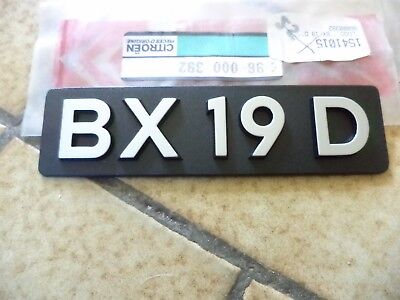 n°eu64 insigne coffre citroen bx 19d 96000392 neuf DPA86