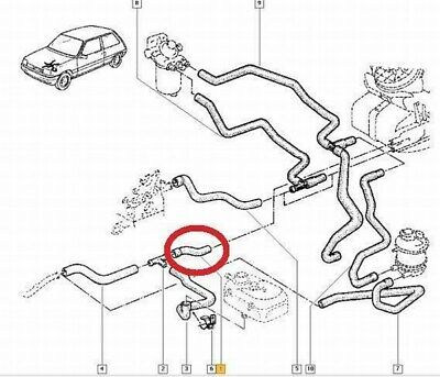 n°gd470 durite chauffage renault r9 r11 super 5 7700773178 neuve DPA86