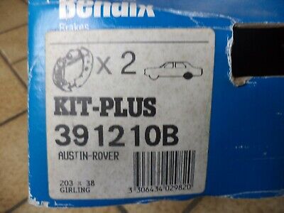 n°gd686 kit frein rover maestro montego 391210b bendix neuf DPA86