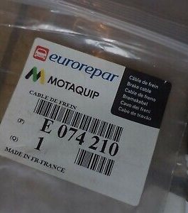 n°ca45 lot cable frein main opel astra corsa vectra e074210 neuf DPA86