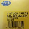n°gd149 connecteur 3 voie 24V 8JA002263031 hella neuf DPA86
