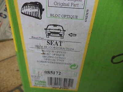n°gd14 phare avg seat ibiza 085172 valeo neuf DPA86