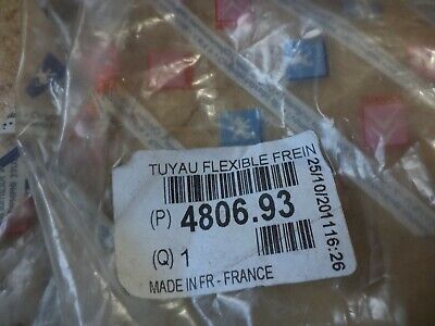 n°de191 flexible frein arg peugeot 206 480693 neuf DPA86
