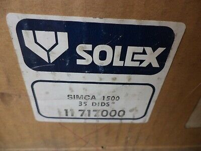 carburateur solex 35DIDS simca 1500 11717 neuf n°9ce48 DPA86