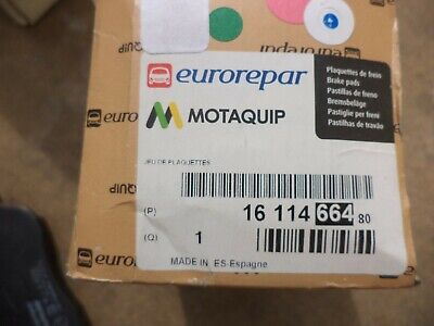 n°de198 jeu plaquette av opel combo corsa meriva 1611466480 neuve DPA86