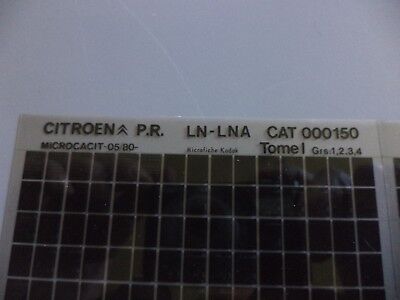 n°r231 lot 2 microfiche citroen LN LNA  n°150 DPA86