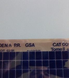n°r224 lot 3 microfiches citroen GSA n°1181 DPA86