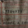 n°k108 pompe eau lancia dedra fiat uno fiorino 7784979 neuve DPA86