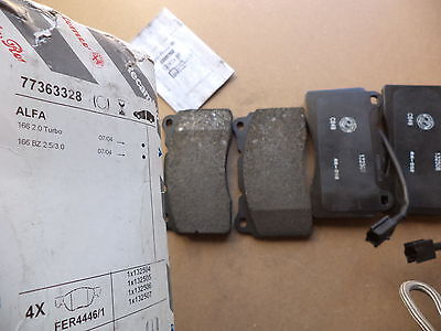 n°fv491 jeu plaquette alfa romeo 166 77363328 neuf DPA86