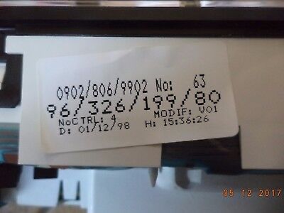 n°c56 compteur citroen saxo essence  jaeger 6101el neuf DPA86