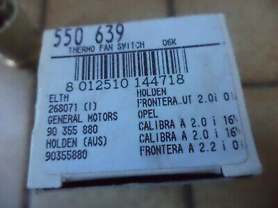 n°nc260 sonde radiateur opel calibra frontera 550639 neuve DPA86