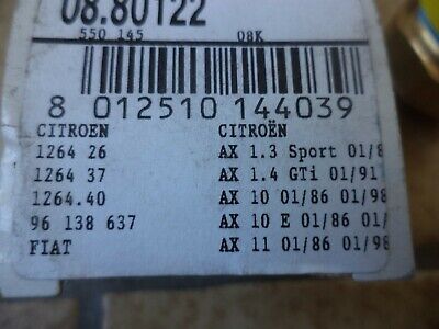 n°nc254 sonde radiateur citroen ax saxo 0880122 neuve DPA86
