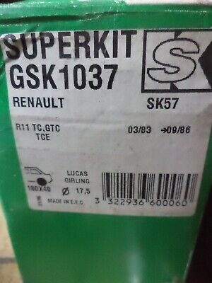 n°gd570 kit frein renault r9 r11 gsk1037 lucas neuf DPA86
