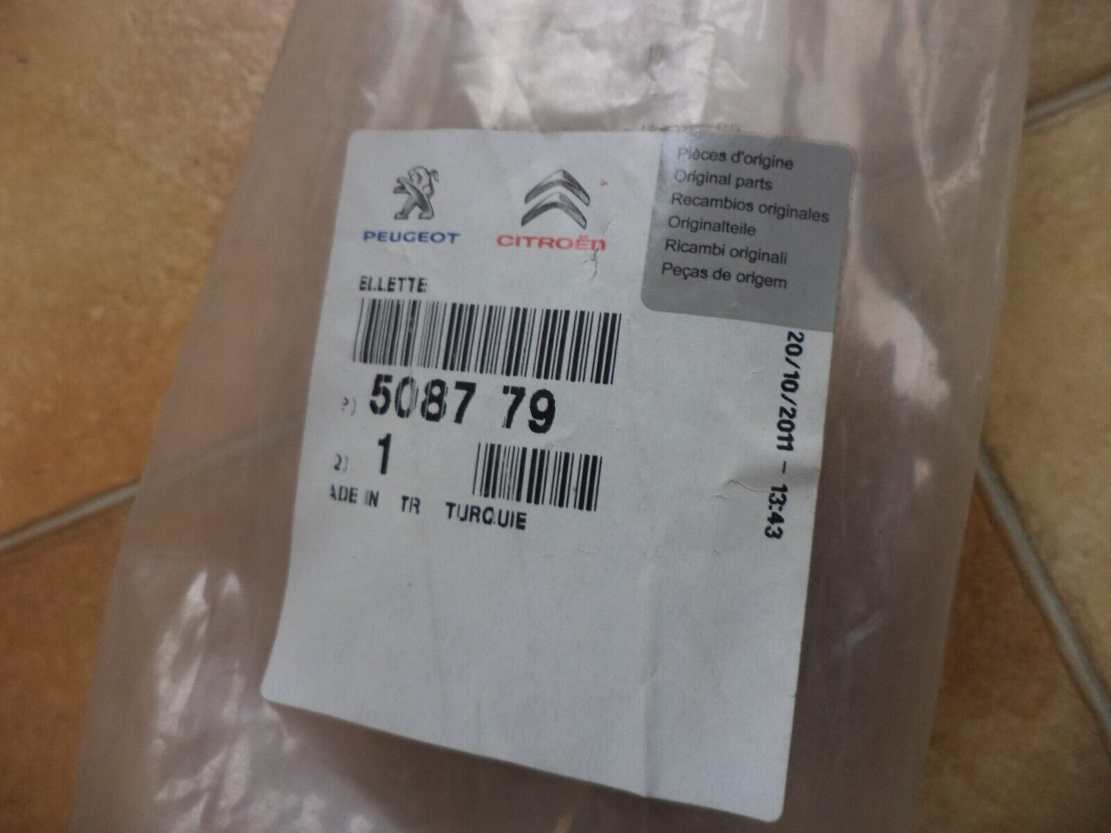 n°pb110 biellette stabilisatrice citroen nemo bipper 508779 neuve DPA86