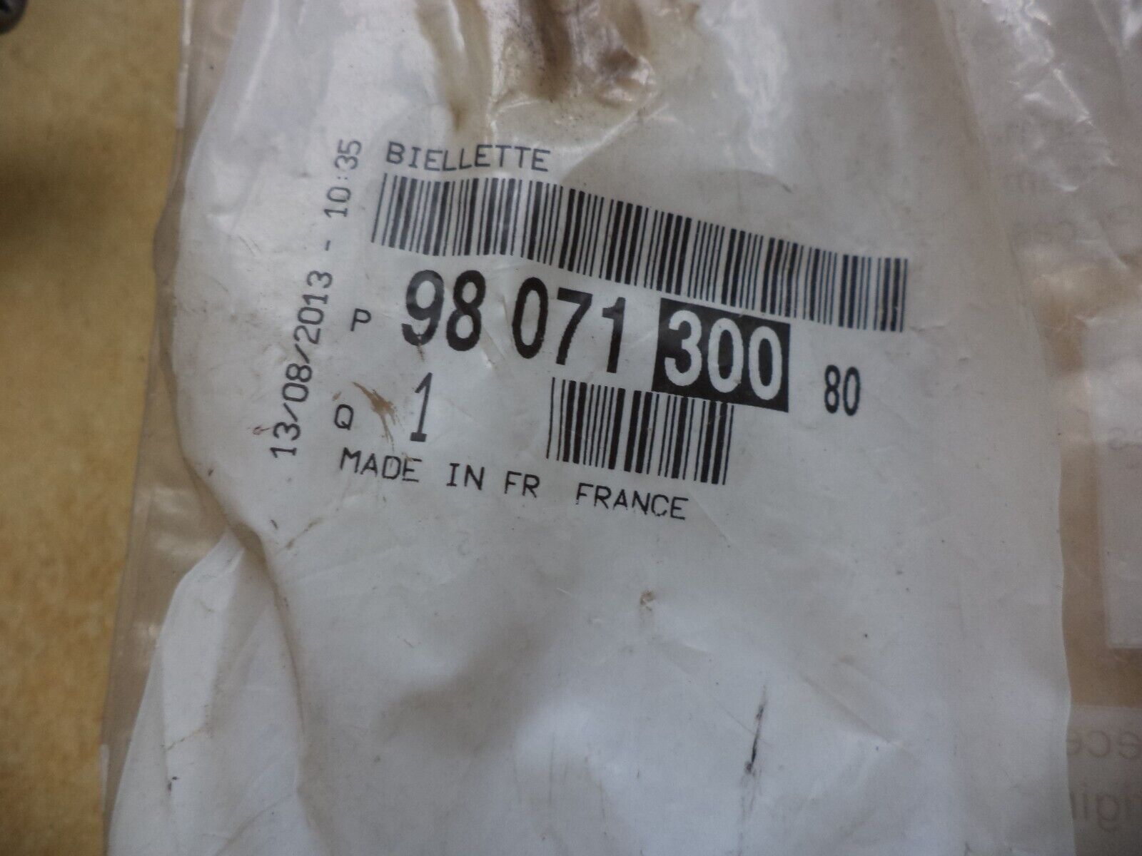 n°pb112 biellette stabilisatrice citroen c5 c6 9807130080 neuve DPA86
