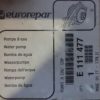 n°pb154 pompe eau citroen evasion c15 c5 e111477 neuve DPA86