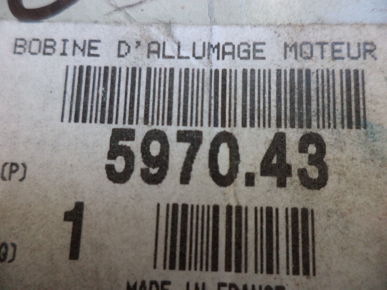 n°pb164 bobine allumage citroen zx ax bx 106 205 305 597043 neuf DPA86