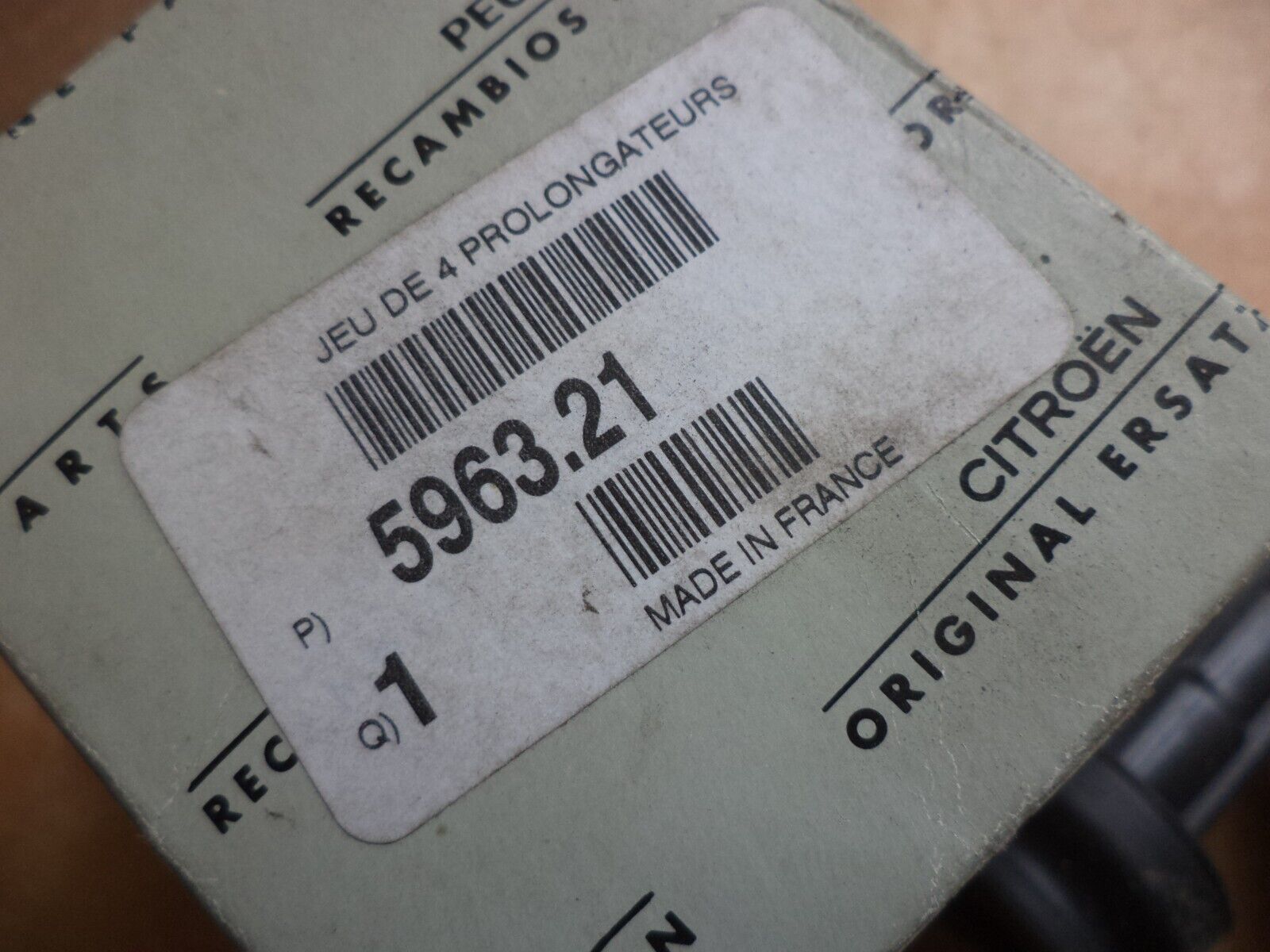 n°pb22 lot prolongateur bobine citroen c2 c3 405 596321 neuf DPA86