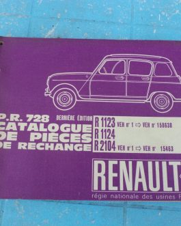 n°rt12 catalogue PR728 renault r4 4L DPA86