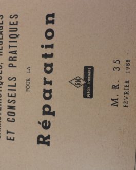 n°rt14 catalogue MR35 renault dauphinoise DPA86