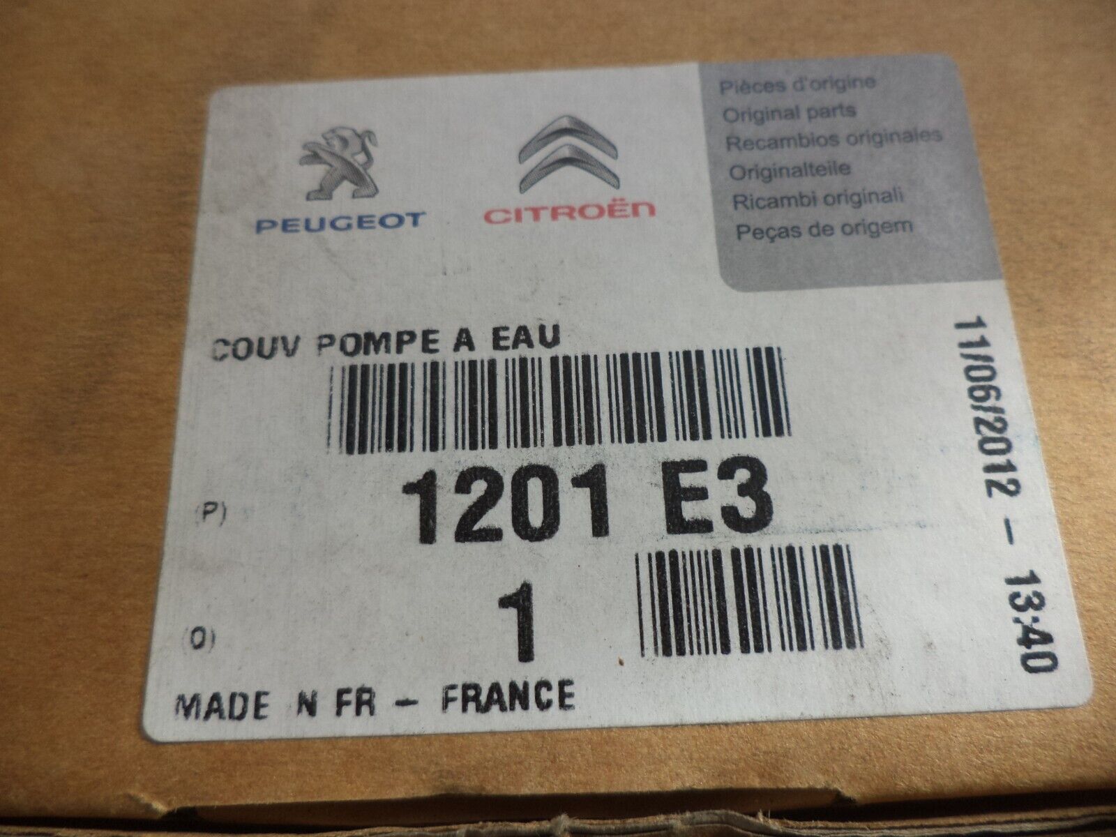 n°pb59 pompe eau peugeot 106 205 405 1201e3 neuve DPA86